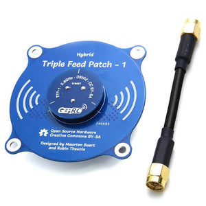GEPRC Triple Feed Patch-1 Transceiver Antenna  5.8G  SMA Male/PR-SMA Male  Compatible with Fatshark