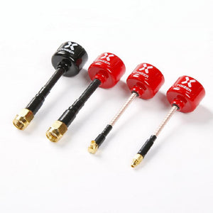 2pcs Foxeer FPV Antenna RHCP 5.8G Lollipop 3 2.5DBi Omni  SMA/RP-SMA for RC Drone Airplane - Black,Red