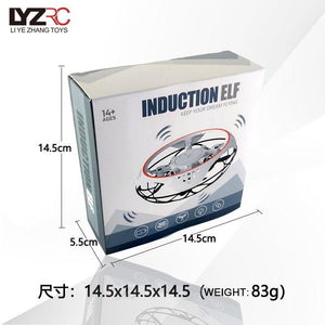 Mini-Induktions-Vierachsen-Flugzeug mit automatischer Hindernisvermeidung durch Infrarot-Induktion (UFO-Spielzeug)