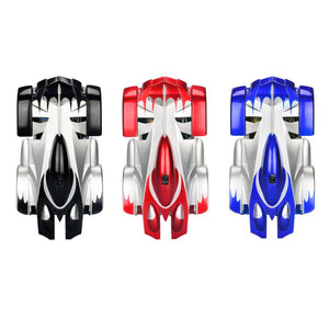 RC-Auto mit LED-Beleuchtung, das Wände hochfährt und sich um 360 Grad drehen kann