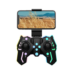 KF615 Mini Drone Colorful LED Light Stunt Drone with Dual Cameras WiFi FPV Height Maintain Aircraft Quadcopter RC Dron Toy Gift