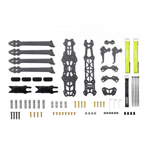 GEPRC Mark4 3K Carbonfaser-Rahmenbausatz mit Stoßdämpfungsring für RC-Drohnen-FPV-Rennen