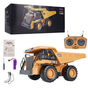 1:20 RC-Bagger, 2,4G-Fernsteuerung, Baufahrzeug, Raupenfahrzeug, multifunktionales Spielzeug für Jungen, Kinder, RC-Auto, Muldenkipper, Geschenkidee