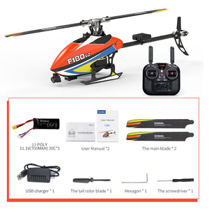 Verbesserter YUXIANG F180 V2 6CH 3D 6G System Dual Brushless Direct Drive Motor Aileronless RC Helicopter mit GPS & FPV