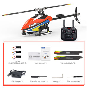 Verbesserter YUXIANG F180 V2 6CH 3D 6G System Dual Brushless Direct Drive Motor Aileronless RC Helicopter mit GPS & FPV