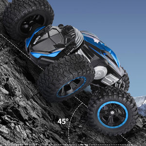 RC-Geländewagen, Rock Crawler, 2,4-GHz-Fernsteuerung, Monstertruck, 4WD, Doppelmotoren, Elektrorennwagen, Spielzeug, RTR, wiederaufladbarer Buggy, Hobbyauto