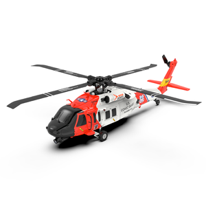 YXZNRC F09-S 2,4 GHz 6-Achsen-Gyro-Brushless-Küstenwachen-Uh60-Rettungshubschrauber mit GPS und FPV