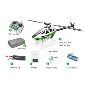Flywing FW450 V3 PRO GPS-RC-Hubschrauber für Anfänger und erfahrene Piloten