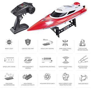 HJ806 remote control boat 17 minutes endurance anti-rollover speed boat