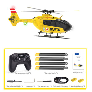 YU XIANG F06 EC135 Sechskanal-Flybarless-Simulationshubschrauber