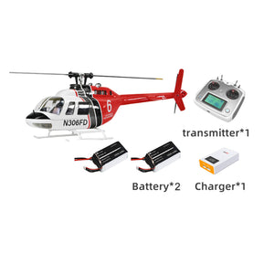 FLY WING Bell 206 V3/V4 Class 470 6CH Brushless Motor GPS Fixed Point Altitude Hold Scale RC Helicopter