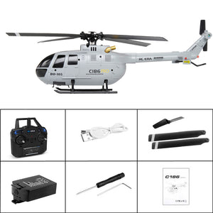 RCERA C186 RC-Hubschrauber 2,4G 4 Propeller 6-Achsen-Gyroskop-Stabilisierung RC-Flugzeug Luftdruck-Höhenhaltung