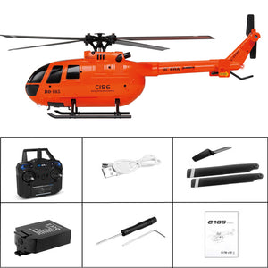 RCERA C186 RC-Hubschrauber 2,4G 4 Propeller 6-Achsen-Gyroskop-Stabilisierung RC-Flugzeug Luftdruck-Höhenhaltung