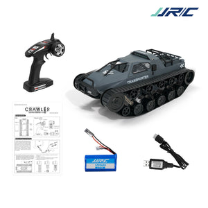 JJRC D843 RC Crawler High Speed Tank Off-Road 4WD RC Car 2.4 Ghz RC Army Truck 1/12 Drift Tank RC Tank for Kids Adults