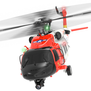 YXZNRC F09-S 2,4 GHz 6-Achsen-Gyro-Brushless-Küstenwachen-Uh60-Rettungshubschrauber mit GPS und FPV