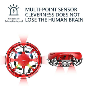 Mini-Induktions-Vierachsen-Flugzeug mit automatischer Hindernisvermeidung durch Infrarot-Induktion (UFO-Spielzeug)