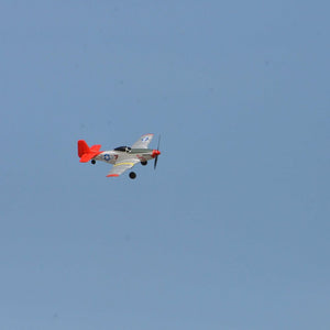 VOLANTEXRC P-51 Mustang 4-Kanal-Einsteigerflugzeug mit Xpilot-Stabilisator / Kunstflug mit Ein-Tasten-Steuerung (761-5) RTF