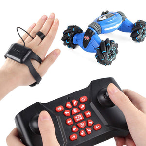 Remote Control Stunt Car Gesture Induction Twisting Off-Road Vehicle Light Music Drift Dancing Side Driving RC Toy Gift for Kids