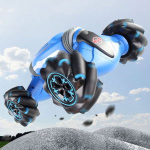 Remote Control Stunt Car Gesture Induction Twisting Off-Road Vehicle Light Music Drift Dancing Side Driving RC Toy Gift for Kids