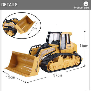1:16 RC bulldozer toy 10-channel 2.4G engineering vehicle toy