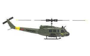 RC ERA C032 UH-1 2.4G 6CH 6-Achsen-Gyroskop 1:48 Huey Höhenhaltung Optische Flusspositionierung TOF Höhenhaltung Flybarless RC Hubschrauber RTF