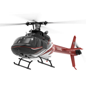 YU XIANG F08 1:27 Bell-206 Maßstab 2,4G 6CH Höhenhaltung Optische Flusspositionierung Dual-Brushless-Motor RC-Hubschrauber