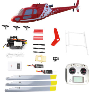 FLY WING Squirrel AS350 6CH Brushless Scale GPS Hubschrauber Dreirotorblatt mit H1 Flugsteuerung