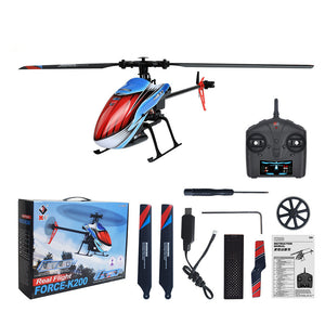 WLtoys XK K200 4CH 6-Achsen-Gyro-Höhenstabilisierung mit optischem Fluss und Lokalisierung, Flybarless-RC-Hubschrauber (RTF)