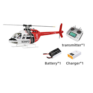 FLY WING Bell 206 V3/V4 Klasse 470 6-Kanal Brushless-Motor GPS Höhenhalte-Scale-RC-Hubschrauber