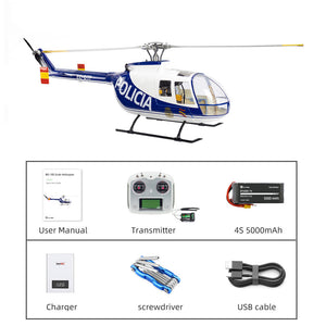 FLYWING BO-105 Klasse 470 6-Kanal Brushless-Motor GPS Höhenhalte-Scale-RC-Hubschrauber 