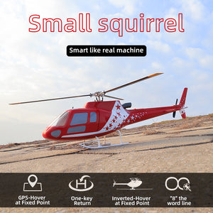 FLY WING Squirrel AS350 6CH Brushless Scale GPS Hubschrauber Dreirotorblatt mit H1 Flugsteuerung