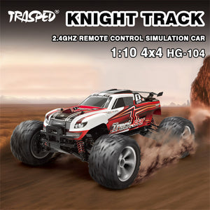 HG TRASPED 104 1/10 2.4G 4WD 30km/h RC Car Knight 570 Brushed High Speed Off-road Truck Vehicles Models RTR Toy