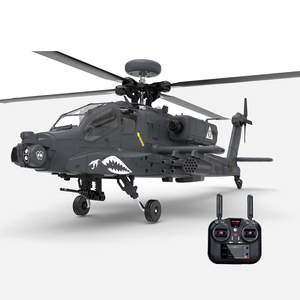 YXZNRC F11-S 1:32 AH-64 Apache Scale 2.4G 6CH GPS Höhenhaltung Optische Flusspositionierung 5.8G FPV-Kamera Dual Brushless Motor Flybarless RC Helicopter RTF