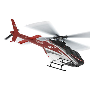 YU XIANG F08 1:27 Bell-206 Maßstab 2,4G 6CH Höhenhaltung Optische Flusspositionierung Dual-Brushless-Motor RC-Hubschrauber