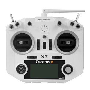 FrSky ACCST Taranis Q X7 Sender 2,4 GHz 16-Kanal Modus 2 Weiß/Schwarz Internationale Version für RC-Drohnen