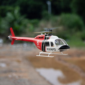 FLY WING Bell 206 V3/V4 Klasse 470 6-Kanal Brushless-Motor GPS Höhenhalte-Scale-RC-Hubschrauber