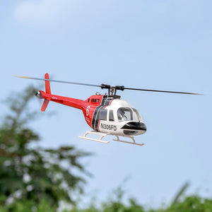 FLY WING Bell 206 V3/V4 Klasse 470 6-Kanal Brushless-Motor GPS Höhenhalte-Scale-RC-Hubschrauber