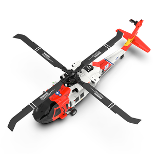 YXZNRC F09-S 2,4 GHz 6-Achsen-Gyro-Brushless-Küstenwachen-Uh60-Rettungshubschrauber mit GPS und FPV
