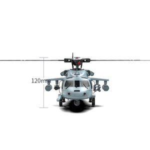 YXZNRC F09-H SH60 Black Hawk 1/47 Scale Aircraft 2.4G 8CH 6-Axis Gyro GPS 5.8G image Transmission Helicopter