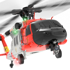 YXZNRC F09-S 2,4 GHz 6-Achsen-Gyro-Brushless-Küstenwachen-Uh60-Rettungshubschrauber mit GPS und FPV