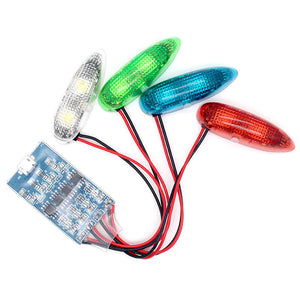 Wireless LED night light for helicopter/fixed wing aircraft