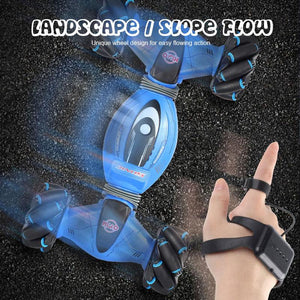 Remote control stunt car gesture sensing roll off-road climbing car