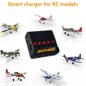 SUPULSE 5-in-1 Lipo Battery Charger 3.7V 1S 1 Cell Micro 5 Ports Compact Charger