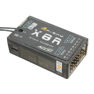 FrSky X8R 2,4 GHz 16-Kanal SBUS Smart Port Vollduplex-Telemetrieempfänger mit neuer Antenne