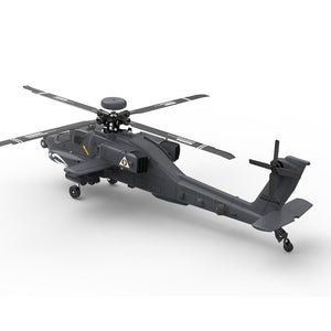 YXZNRC F11-S 1:32 AH-64 Apache Scale 2.4G 6CH GPS Höhenhaltung Optische Flusspositionierung 5.8G FPV-Kamera Dual Brushless Motor Flybarless RC Helicopter RTF