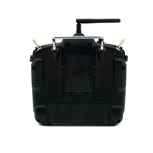 The FrSky X9D PLUS SE remote control is For FPV drones, carbon fiber and dark blue