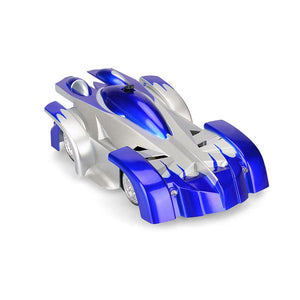 RC-Auto mit LED-Beleuchtung, das Wände hochfährt und sich um 360 Grad drehen kann 