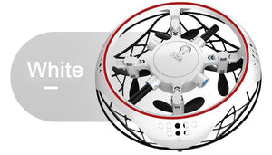 Mini-Induktions-Vierachsen-Flugzeug mit automatischer Hindernisvermeidung durch Infrarot-Induktion (UFO-Spielzeug)